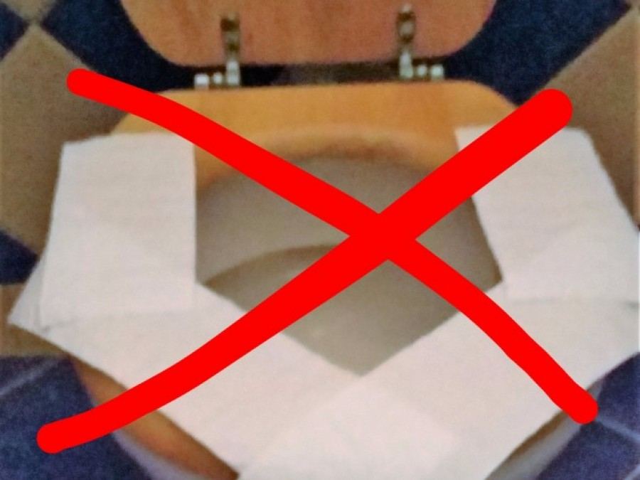 Ne tegyél többet WC-papírt az ülőkére a nyilvános illemhelyeken!